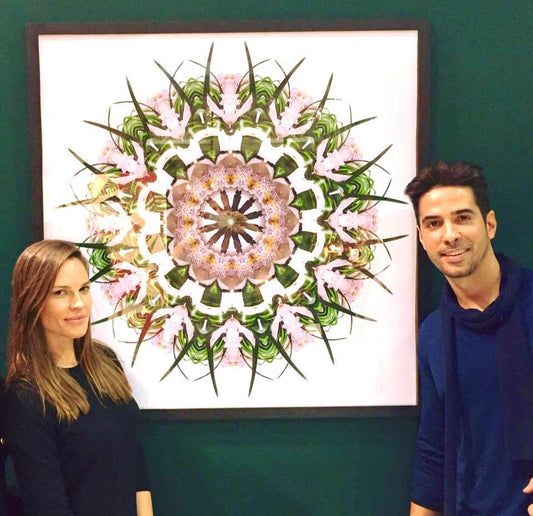 Hilary Swank Decorating Her Paris Apartment with Mandala Art