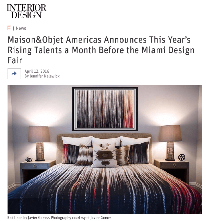 Maison & Objet Americas Announces Rising Talents